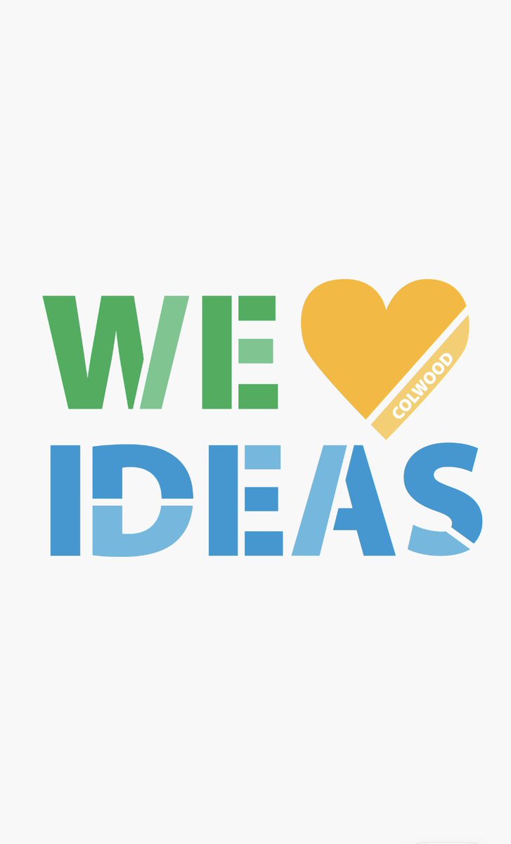 The #Colwood Ideas Fair is this Saturday at Royal Bay Secondary. Drop by between 2 and 7pm for coffee, conversation and fun, interactive ways to share ideas. 

Topics like Seniors, Youth, Health, Arts &amp; Culture, Traffic Sewers… all ideas are welcome. Colwood.ca/IdeasFair