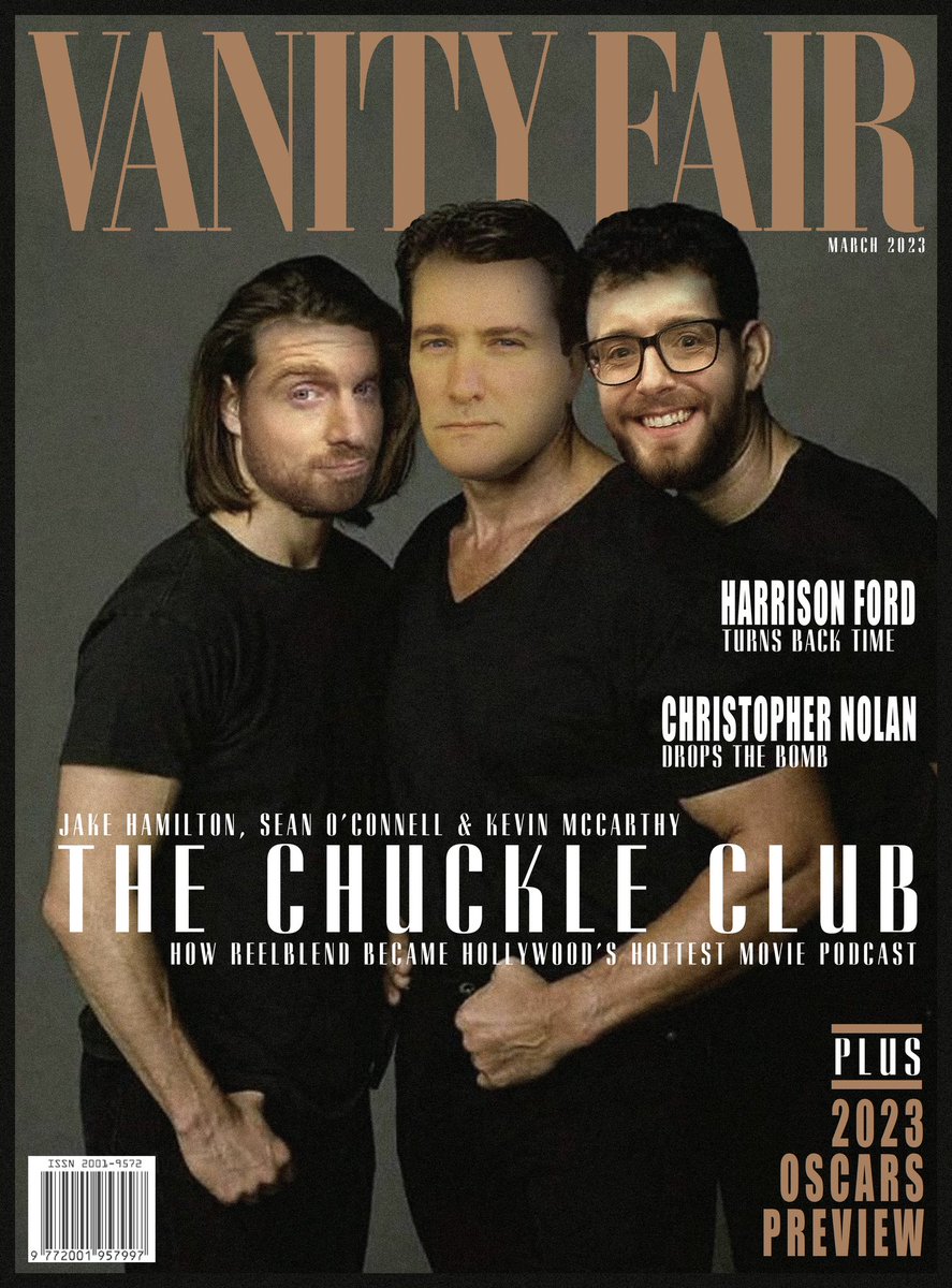 Donavano's tweet photo. @Sean_OConnell Turns out the original is from a 1994 Vanity Fair cover story naming Cruise, Schwarzenegger, and Hanks the “Three Kings of Hollywood”- seemed fitting to give Tom’s favorite podcast hosts a cover of their own! 😂 https://t.co/RIeGbEG2F1