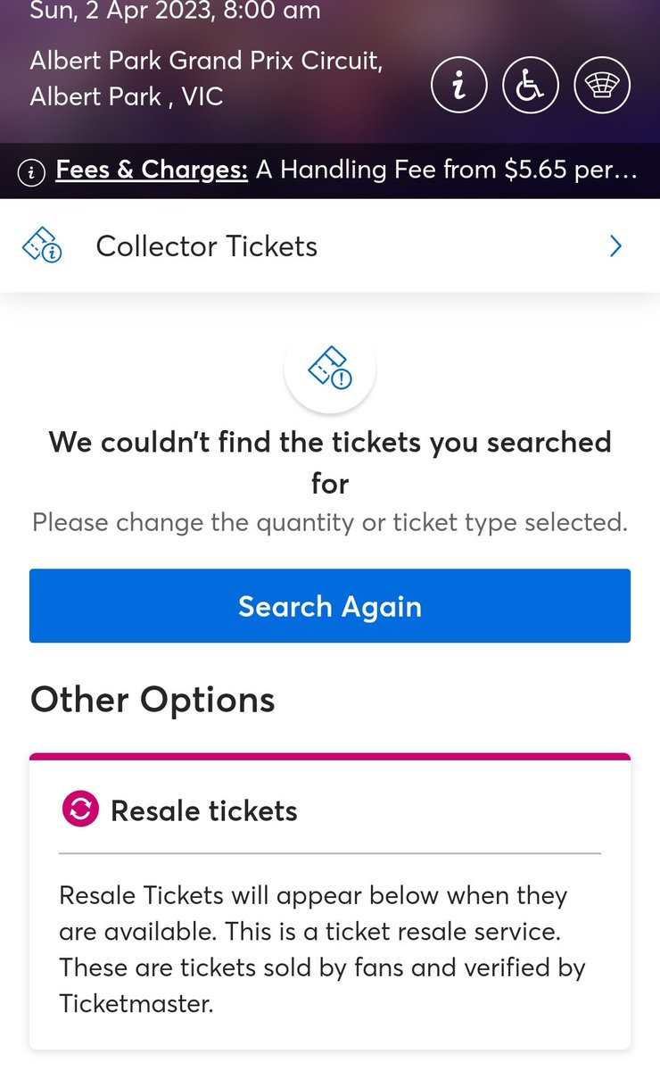 TheRealJoeyM's tweet photo. @F1TicketUpdates If you want a Park Pass (GA) you will need to select an "in demand" option. The organisers have decided to cash in on popularity of the sport and charge extra for the exact same tickets. https://t.co/AGWVASTZvq