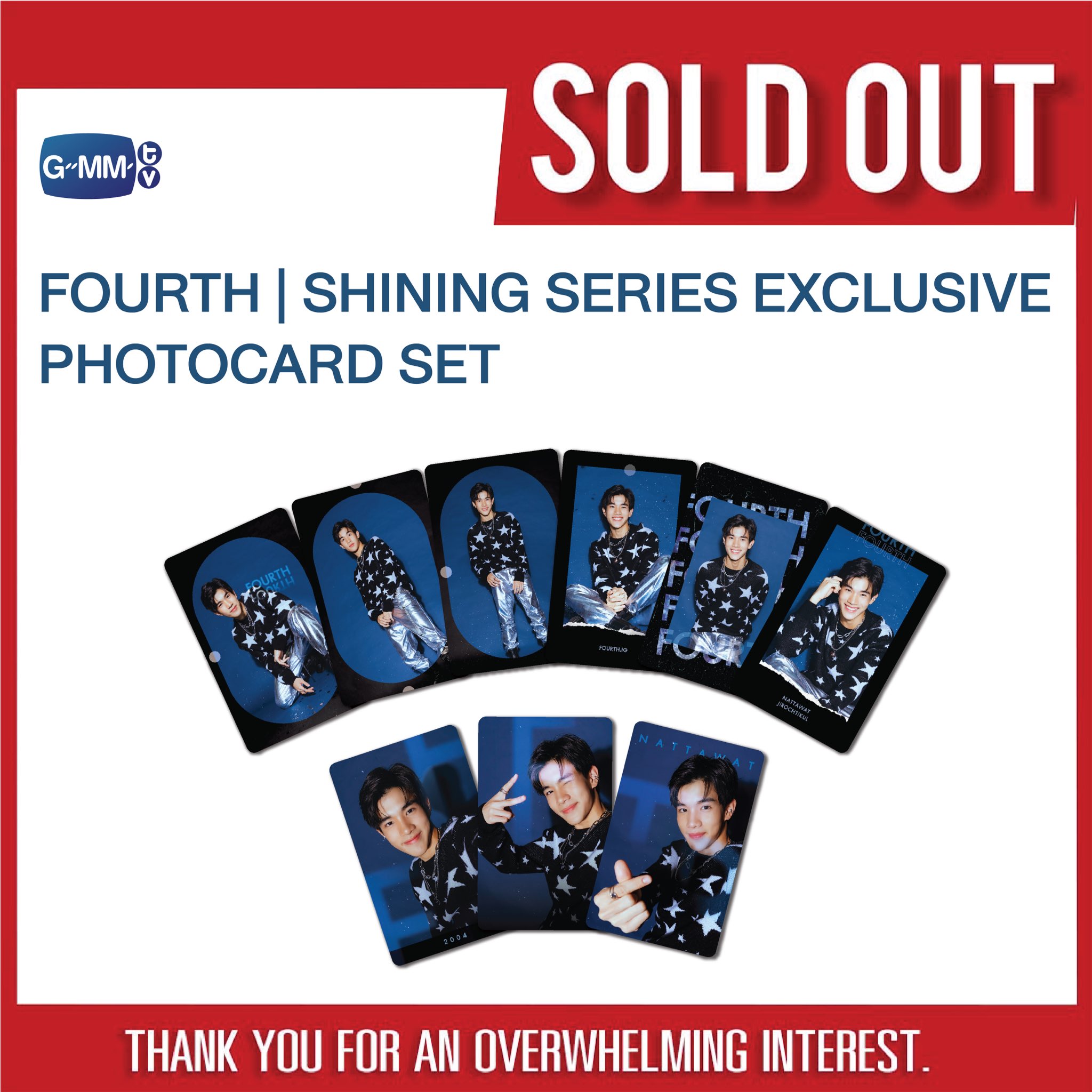 GMMTVGeminiFourth シークレットカード Shining Series : Fourth Nattawat - Exclusive Photocard Set