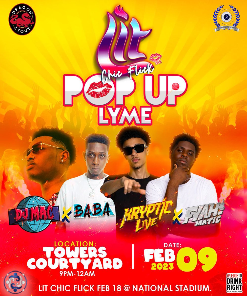 LitSameFlame's tweet photo. π£BOOMπ£
The Lit Chic Flick team is having a Pop-Up!π₯π
Link up at the ELR Towers Courtyard, UWI Mona at 9 PM and vibe with us!
Giveaways all nightπ
Follow us for all updates.
#BONZEnt
#LitChicFlick https://t.co/O1KjK2mZfI