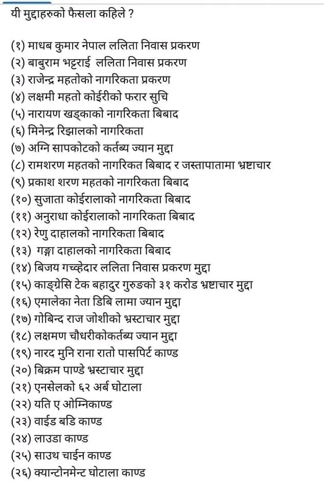 श्रीमान ज्यू, त्याहाँ नागरिकतामा रकेटको गतिमा फैसला आएको थियो, यि मुद्दाको फैसला चाही कहिले ??