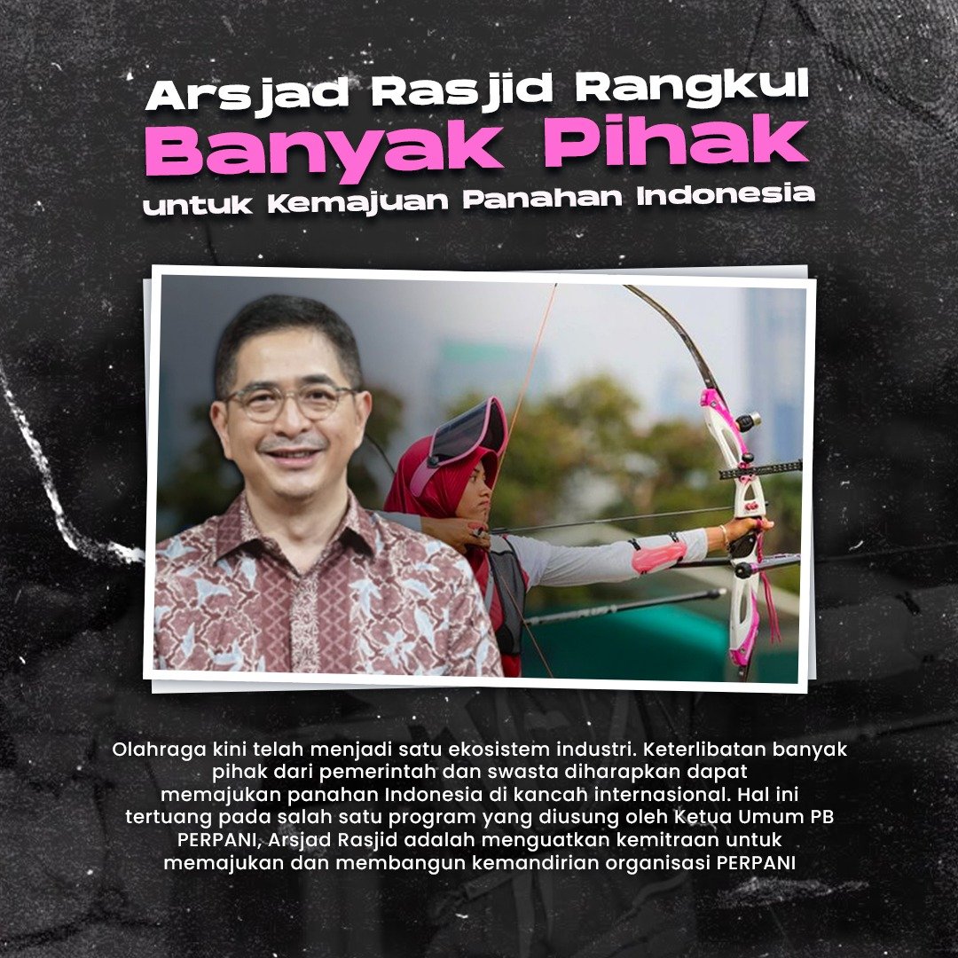 Olahraga panahan memang sudah waktunya untuk dimajukan dan dikembangkan mengingat banyaknya pihak² yang terlibat di dalamnya.
#PerpaniArsjadRasjid