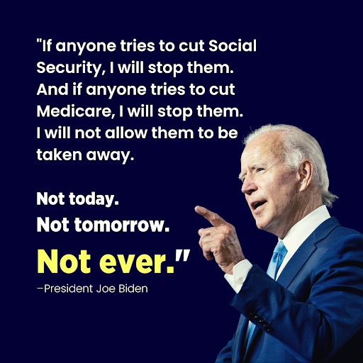 Social Security Works on Twitter: "We will not cut Social Security. We will  not cut Medicare. Those benefits belong to the American people and they  earned them. If anyone tries to cut