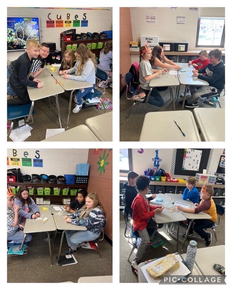 SchoolsWyoming's tweet photo. Mrs. Luskโs classes built towers out of 100 toothpicks and 100 marshmallows. They measured their creations in centimeters and inches. #belikeberlin #BerlinProud #MATH4LIFE
#ShowcaseWyCoSchools https://t.co/hXc1eE5fwM