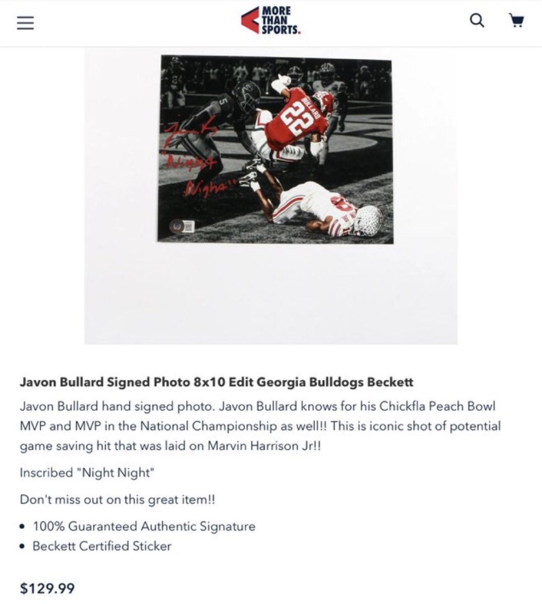 TomOrr4's tweet photo. You've probably seen this incredibly tasteless autographed photo going around Twitter tonight.

The original photo is mine and was apparently cropped to remove the watermark.

I did not sell the rights to my photo to this company and have contacted them, asking them to remove it. https://t.co/eNKcVQw45x