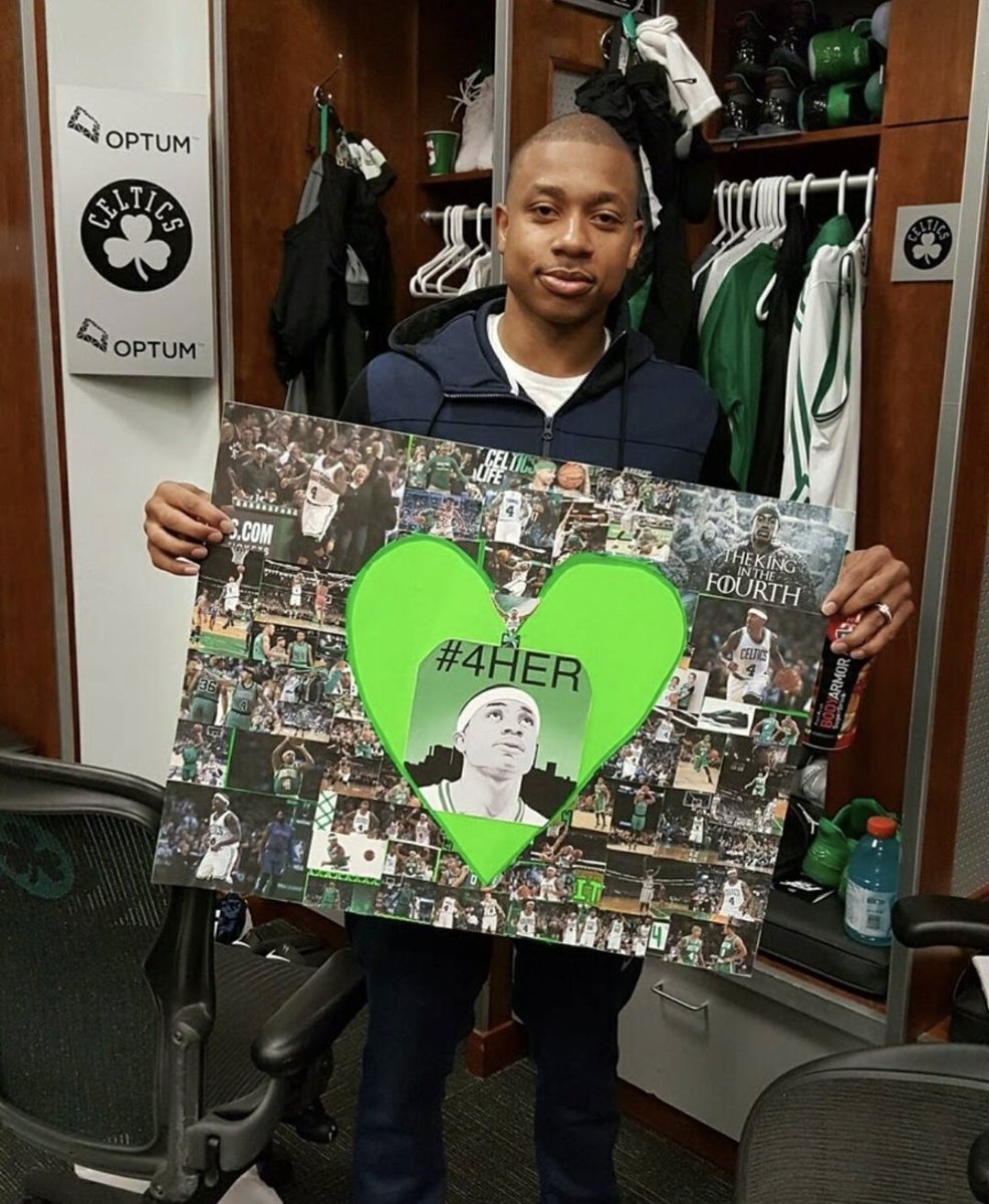 ohm_lulu's tweet photo. Happy birthday to @isaiahthomas . heβs been my idol since I was in 6th grade and heβs changed the game for me. One of the best people Iβve met too. I continue to learn from him daily and his resilience on and off the court #kingofthefourth #ITtime #thelittleguy #celtics https://t.co/kWxl2Hv4eg
