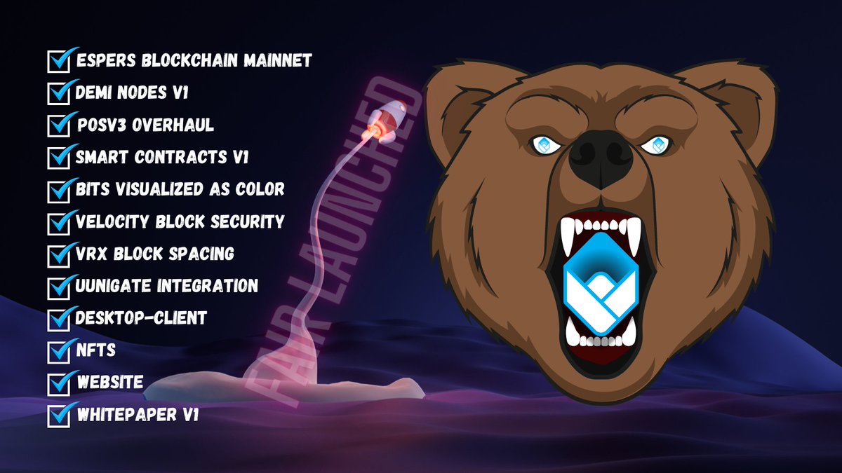 📢They say to keep watch 👀 on projects that build during the bear, <a href="/EspersCoin/">Espers Coin</a> has continued development and already delivered the below👇

🚀You know it's going to be big‼️ Excited for the updated roadmap 🗺️and documents for 2023🔥
$ESP 

$TAO $ORAI $LOOP $TRIAS $FTM $KAS