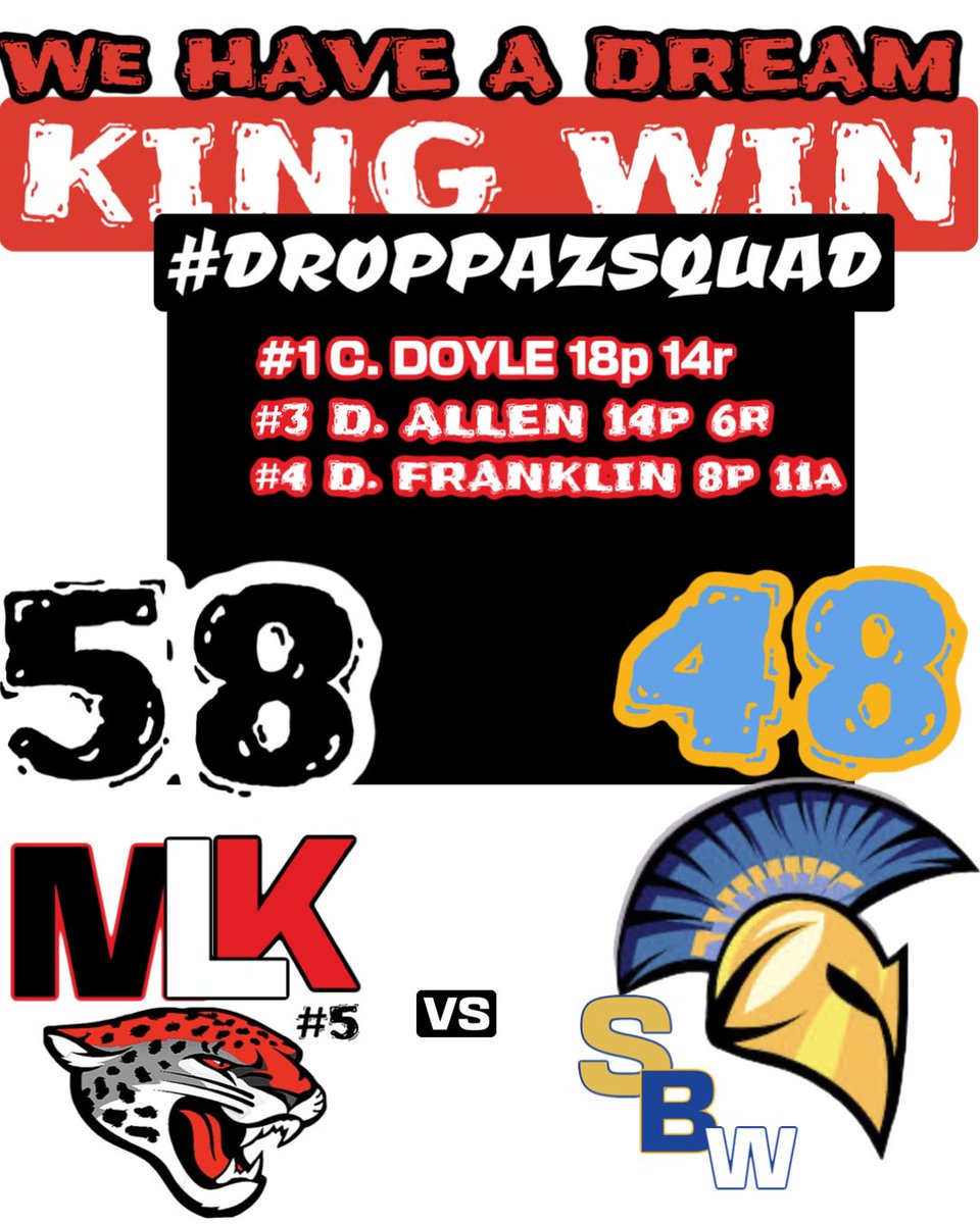 MLK with a BIG WIN over SBW.  Great game