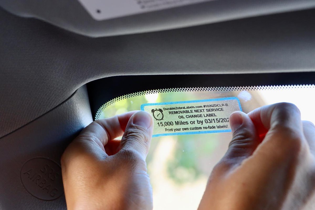 You can now print your own durable service reminder stickers with your Zebra, Arkscan and MYDPI printers! 

Visit us at our new site, durablezebralabels.com

#diy #label #sticker #service #auto #custom #durable #unique #business #smallbusiness