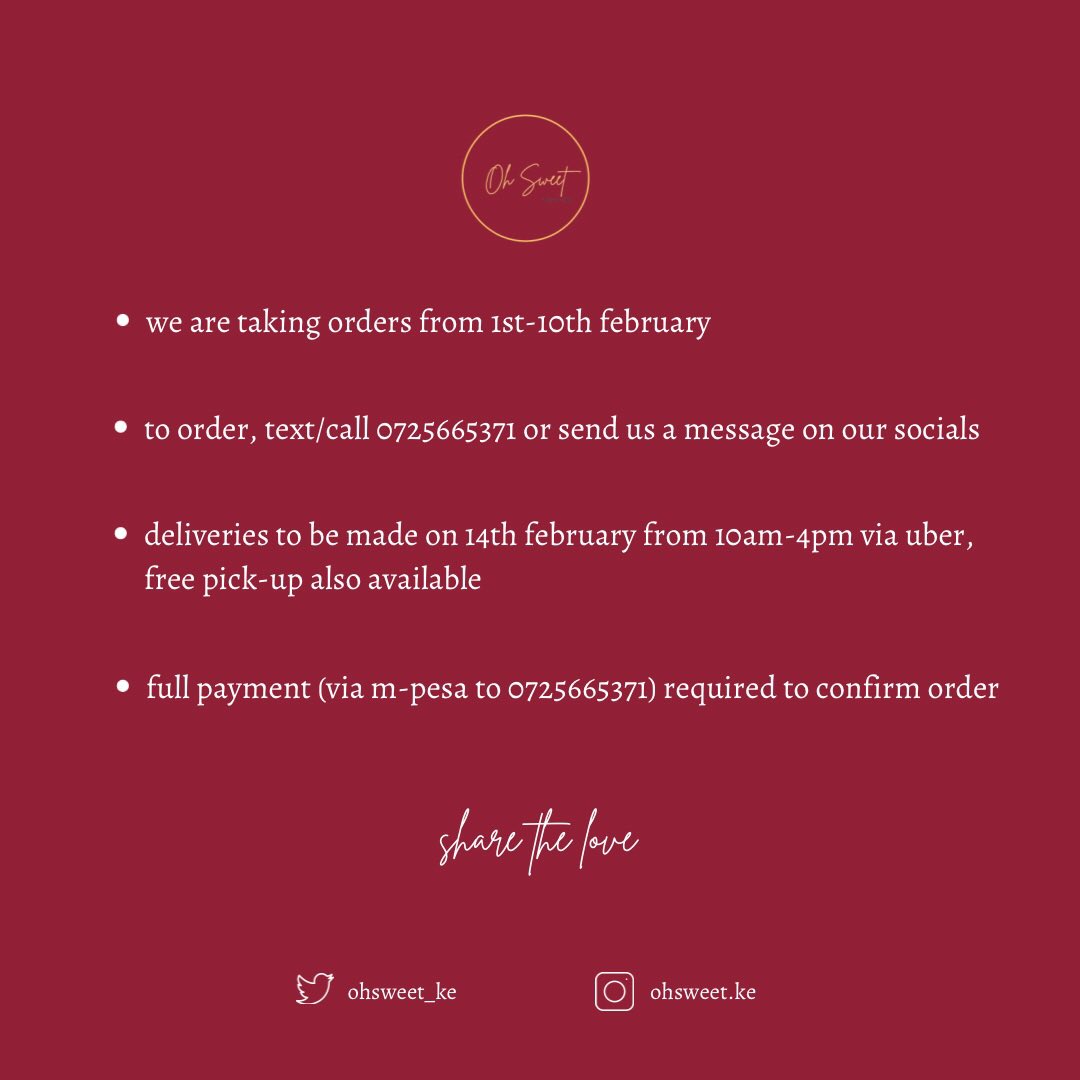 ohsweet_ke's tweet photo. Hey there! 🌚
We are going to close taking orders sooner than 10th!
Incase you would still like to get someone our Valentine’s Day Box! 💕 https://t.co/cqgd5qHEbE