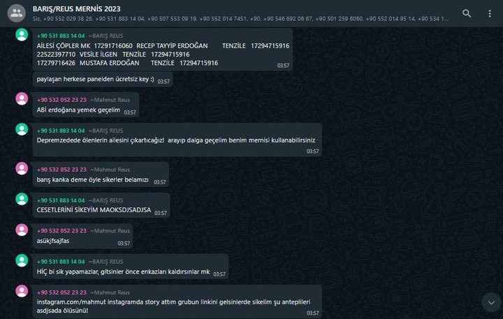 #deprem #AFAD #icisleribakanlığı #emniyetgm #barışreus kanını siktiğim soysuzları