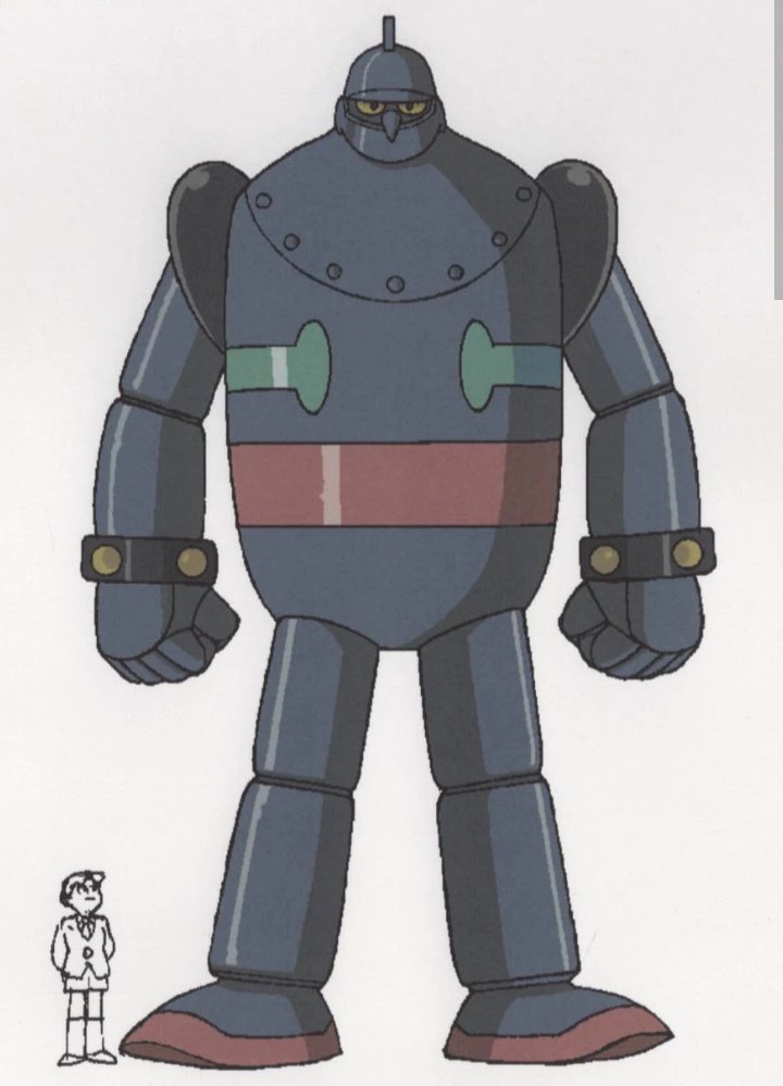 「鉄人28号って設定では18mあるというけど漫画やアニメの描写的に15mもないよね」|靖乃椎子@ロボ小説家+動画投稿者🤖のイラスト