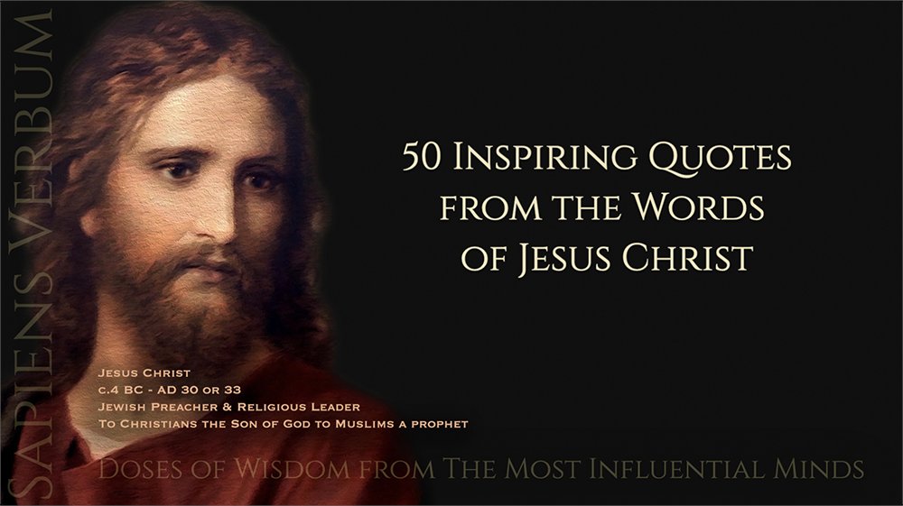 SapiensVerbum's tweet photo. 50 Inspiring Quotes from the Words of Jesus Christ— Sapiens Verbum https://t.co/JA3nkPvHqb via @YouTube #JesusChrist #Quotes #Inspiration #Faith #Christianity #NewTestament #Wisdom #Compassion #Love #Forgiveness #MeaningOfLife #Bible #Teachings #LifeAndMinistry #JDJones https://t.co/jPpMTFEwbw