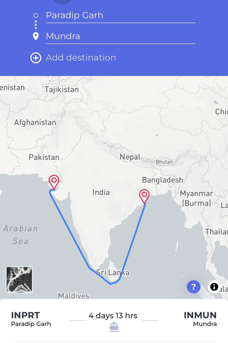 ysathishreddy's tweet photo. #ModiGovt instructed Punjab to bring Coal from Eastern India to Punjab only by Sea to Dahej/Mundra Ports on West Coast&amp;then by Rail to Punjab,

Why take a longer sea route when rail was best feasible option?
Isn’t this throwing away all the public money into the pockets of Adani? https://t.co/WeUt6YpGFw