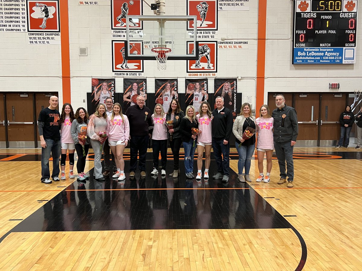 Congrats to our seniors basketball players and their parents. Good luck and Semper Tigris.