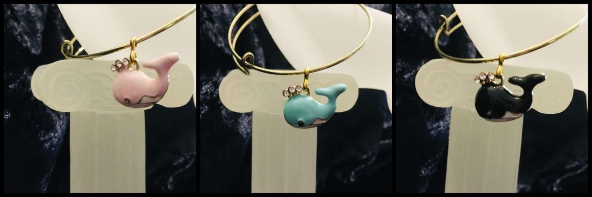 On sale and in my #etsy shop: Cute Whales with Rhinestones Expandable Bangle - Child size - 3 Colours etsy.me/3YzNfOs #birthday #christmas #animals #yes #girls #minimalist #mothersday #giftsunder20 #uniquebracelets #whales