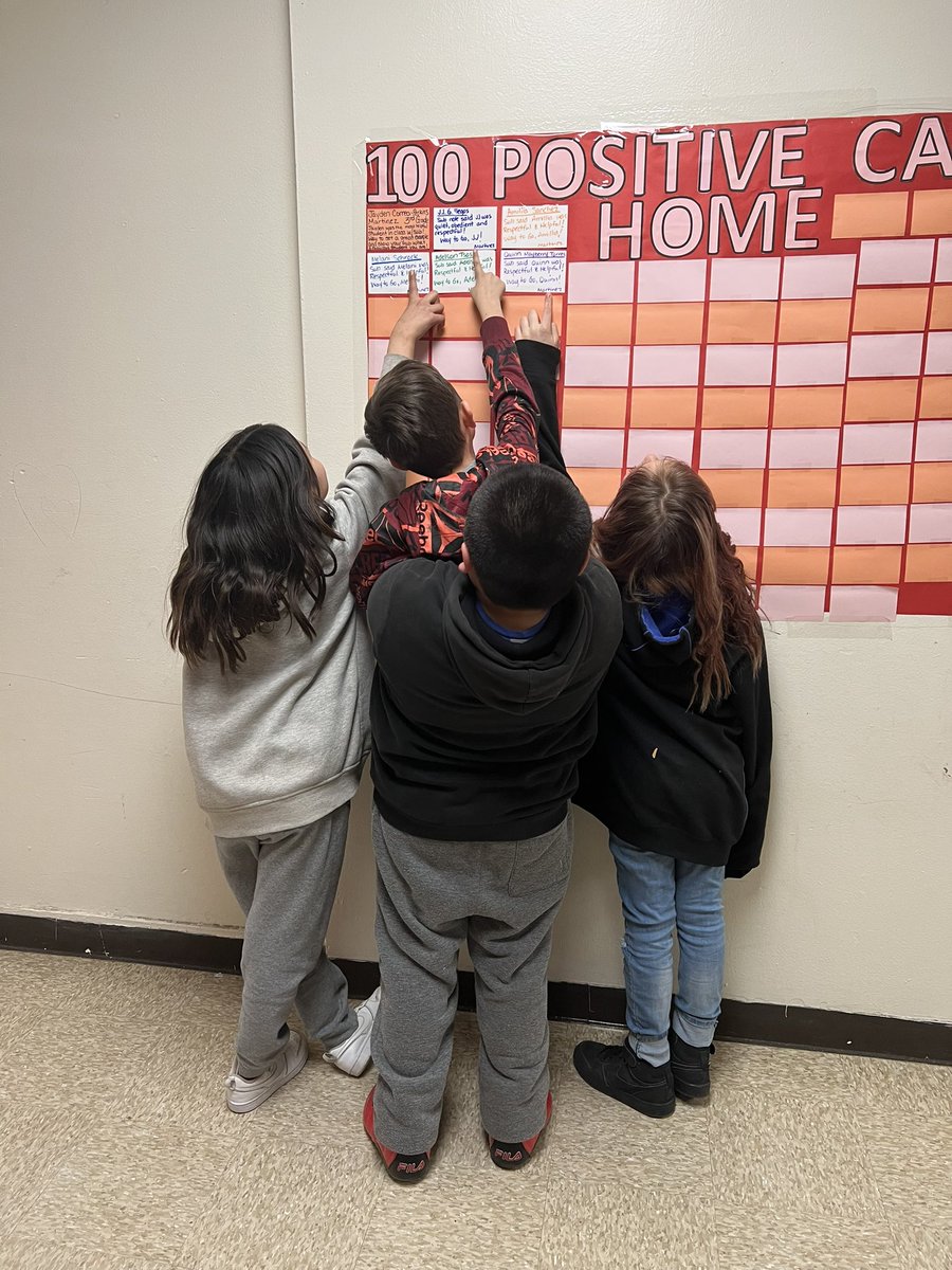 BelAir_LZ4's tweet photo. 100 positive phone calls in the month of February. These four love seeing their name in the hall, with their kind actions! #PositivePhoneCall #BelAirBengals @chris_zone4 @APSLZ4 https://t.co/1uaqeAYHdC