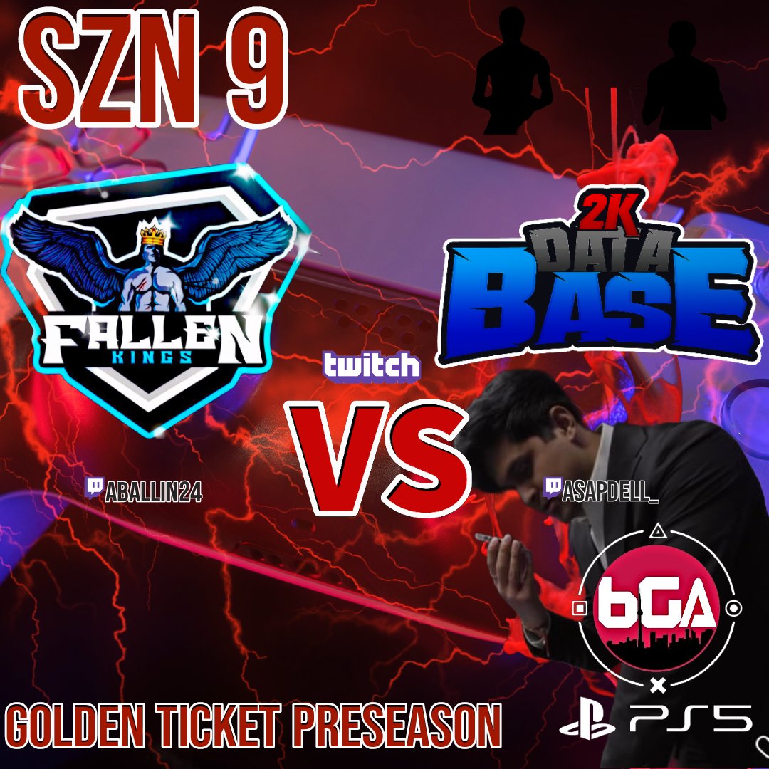 6GA2K's tweet photo. 🚨PRE SZN ALERTS #PS5 😱🚨

Live @ 10:30 PM EST 
Ballistic vs No Sympathy

Streams
✅ https://t.co/LoiLo25Z28 - @dayfri 
✅ https://t.co/zJKEq8utHa

Live @ 11PM est 
Fallen Kings vs @The2KDatabase 

Streams
✅ https://t.co/cnGugmhEgh - @MrPhenom24
✅ https://t.co/g6DlFX0V9A https://t.co/b8EUt0WbsA