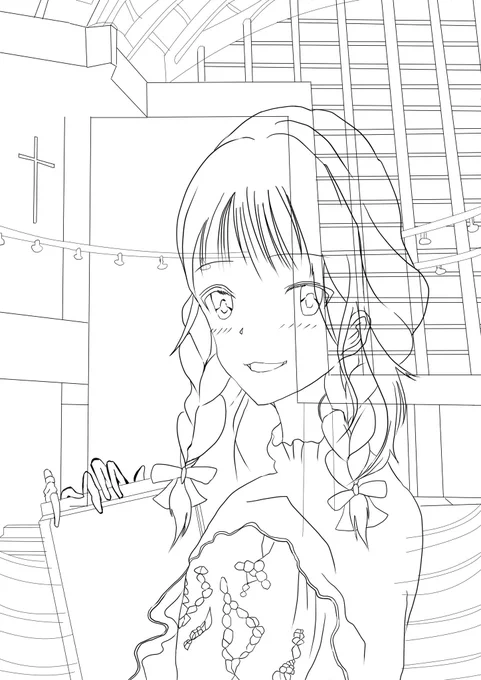 この線画で佳作いただけた✨

から大事にしてる✨ 