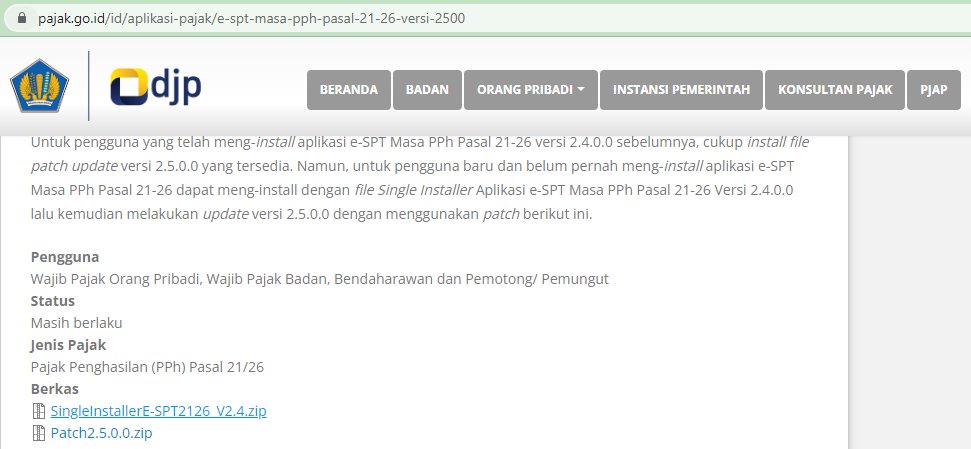 Aris_Dw's tweet photo. selamat pagi @kring_pajak untuk download singelnstallerE-SPT2126.V2.4Zip &amp; Patch kami selalu gagal , apakah ada solusi lain ? terimakasih https://t.co/xxAhV2GErY