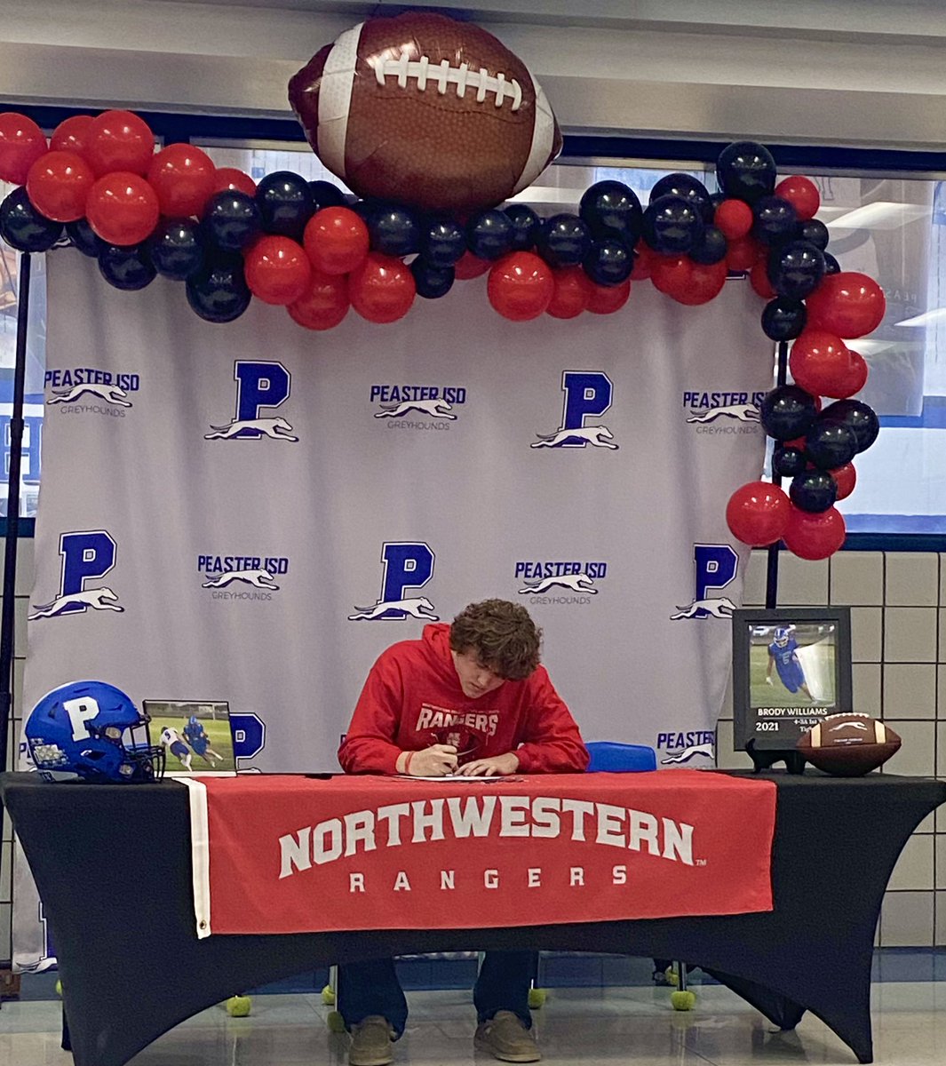 CoachGMcElroy10's tweet photo. Congratulations to Brody Williams! Brody has signed to play for Northwestern Oklahoma State! Can’t wait to see you compete at the next level! Greyhound to Ranger @Bwill_rw @nwosufootball https://t.co/6VKnQVz24v