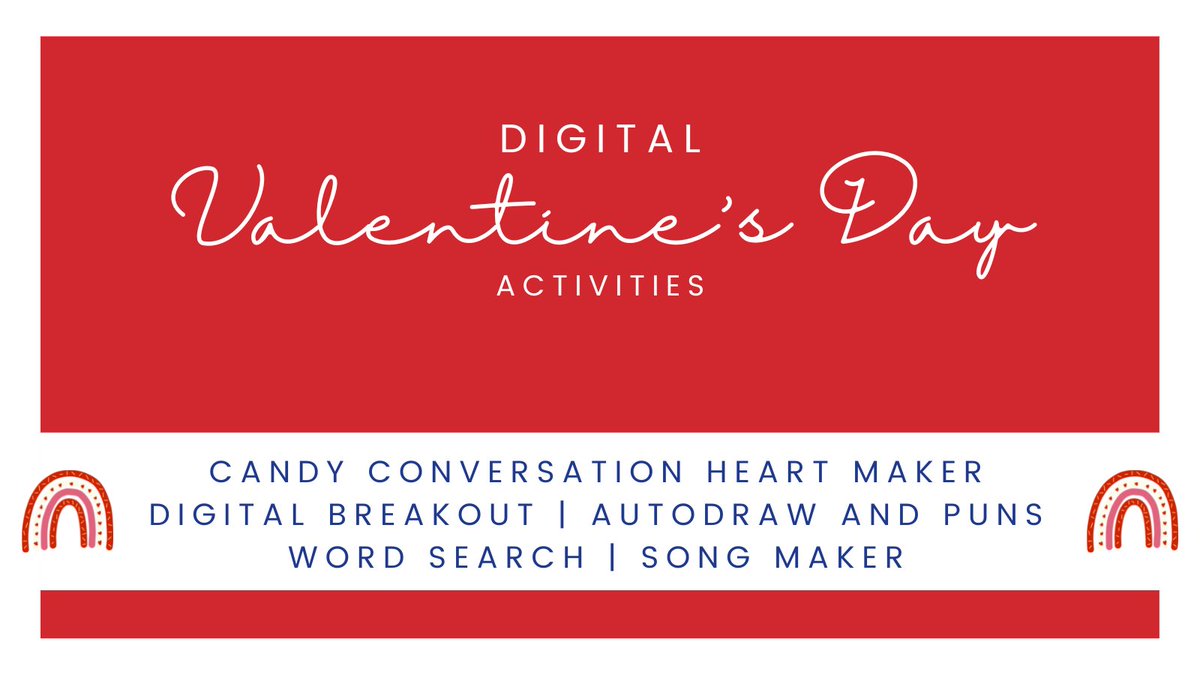 edmondpsedtech's tweet photo. RT @TCEA: CHECK OUT all of these digital #ValentinesDay activities for students (and adults!) of all ages. Get the creativity flowing!

https://t.co/t3AaVy4D7B @preimers
#educoach #teachertwitter #teachingideas https://t.co/N14DjVE3PV