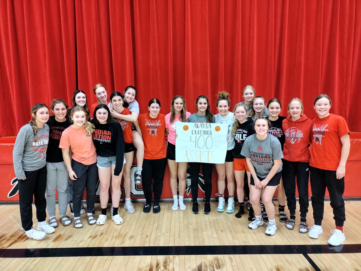 robmaske's tweet photo. Congrats to Senior Akaysa Duitscher of Pocahontas on her 400th assist tonight vs MNW!  #IGHSAU #akaysaduitscher https://t.co/3GBrZHSDQ3