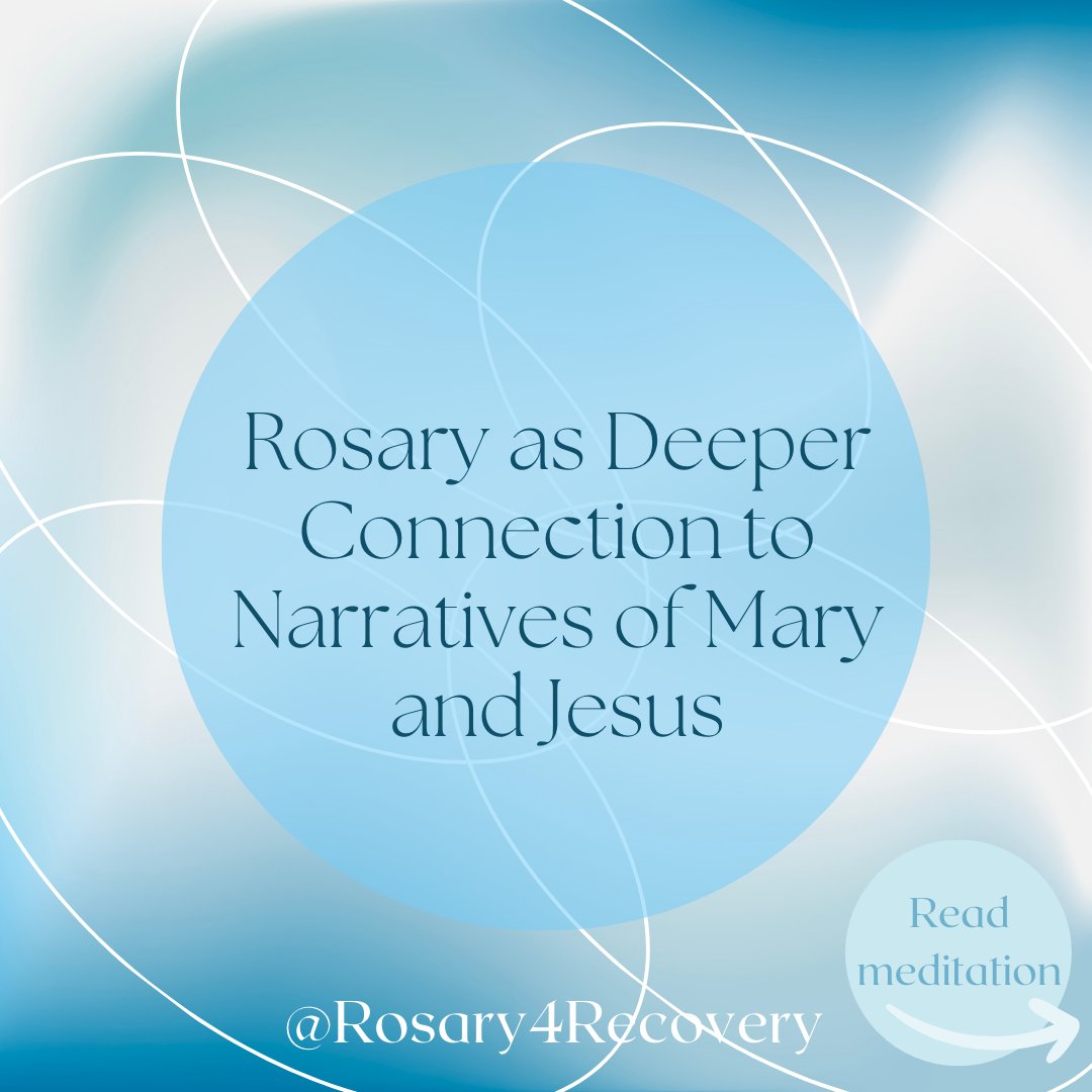 Rosary4Recovery's tweet image. (1 of 8) Rosary as Deeper Connection to Narratives of Mary and Jesus

Narrative is a powerful form of medicine for all those on the road to #recovery.

That’s why sharing stories is a central and vital aspect of group therapy, #peersupport, and #TwelveStep programs.