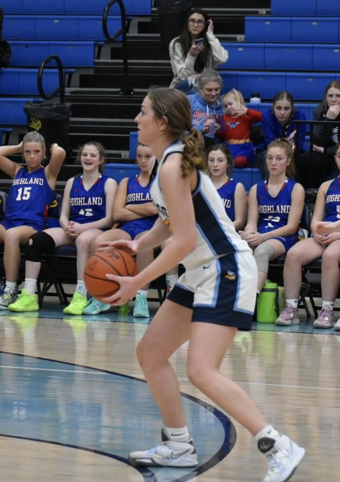 A big shout out to <a href="/brooklynmosherr/">brooklyn mosher</a> on setting a new school record with 8 made three pointers tonight! And she did it on senior night.