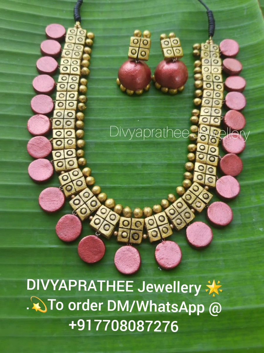 divyaprathee1's tweet photo. 🌟DIVYAPRATHEE Jewellery 🌟
.💫To order DM/WhatsApp @ +917708087276
 #divyapratheeterracotta #terracotta #terracottajewellery  #antiquejewelry #uniqueterracottajewelry #jewel #Handmade #jewellery #earrings #jimmikki #jumakka #necklaces #chains #shop #jewel https://t.co/DBKwHkiG06