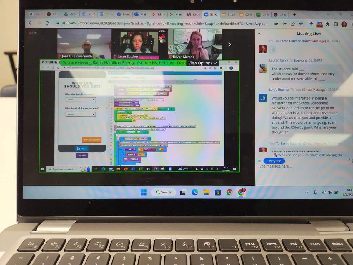 JoseLSilvaSmith's tweet photo. I enjoyed another PD session with the great #CSforEL Project facilitators & participants sharing our experiences implementing yet another strategy, coded commentary. Thank you for your continuous support so we can become the best CS educators for our students!β€οΈππ #TISDProud https://t.co/zmOJgbLYKu