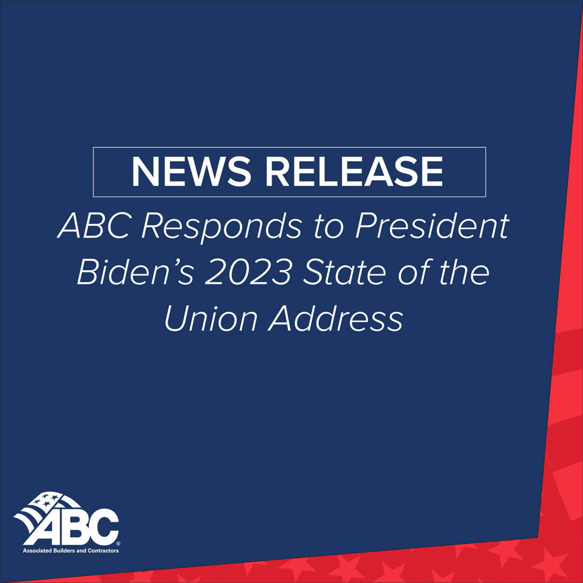 ABCNational's tweet photo. "President Biden enters the second half of his term facing a divided Congress and a choice," ABC's Mike Bellaman says in response to #SOTU.

Read ABC's full statement: https://t.co/H4svUH82Pr

cc: @ABCGovAffairs 

#ABCMeritShopProud https://t.co/2a9OHcynhu