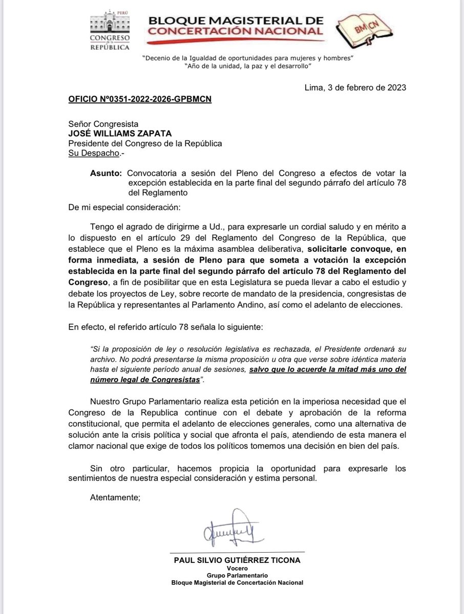 martinhidalgo's tweet photo. #AlertaLegislativa: Fuentes legislativas indican que se evalúa extender la la legislatura hasta el 17 de febrero. Las bancadas de #Podemos y el #BloqueMagisterial han pedido volver a ver el proyecto de adelanto de elecciones en el pleno. https://t.co/aaBMNQXnrR