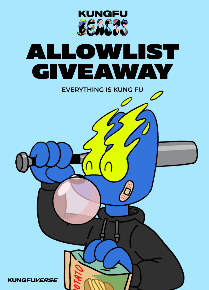 MetaForestGame's tweet photo. 🎊MetaForest x @KUNGFUVERSE
🏆5 * KUNGFU BEASTS by KUNGFUVERSE #allowlist #Giveaway
⏰48 hrs
To enter:
1⃣Follow @KUNGFUVERSE @MetaForestGame
2⃣Join KUNGFUVERSE discord https://t.co/EOODfMyD7s and get Verified role
3⃣RT & tag 3
#NFT #NFTGiveaways #metaforestgame https://t.co/231AbWC3ZY