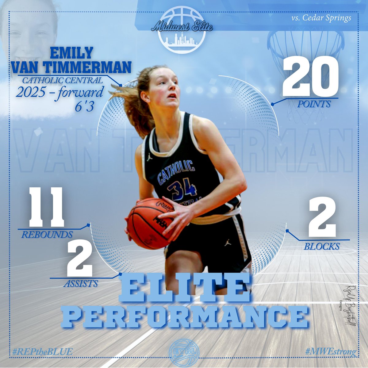 mwehoops_eybl's tweet image. A win over Cedar Springs this evening for Catholic Central meant another double-double for Emily VanTimmerman.

#MidwestEliteEYBL
#NextLevelBasketball
#BasketballExposure