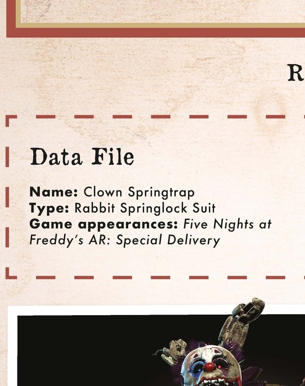 Character Encyclopedia - Official Preview : r/fivenightsatfreddys