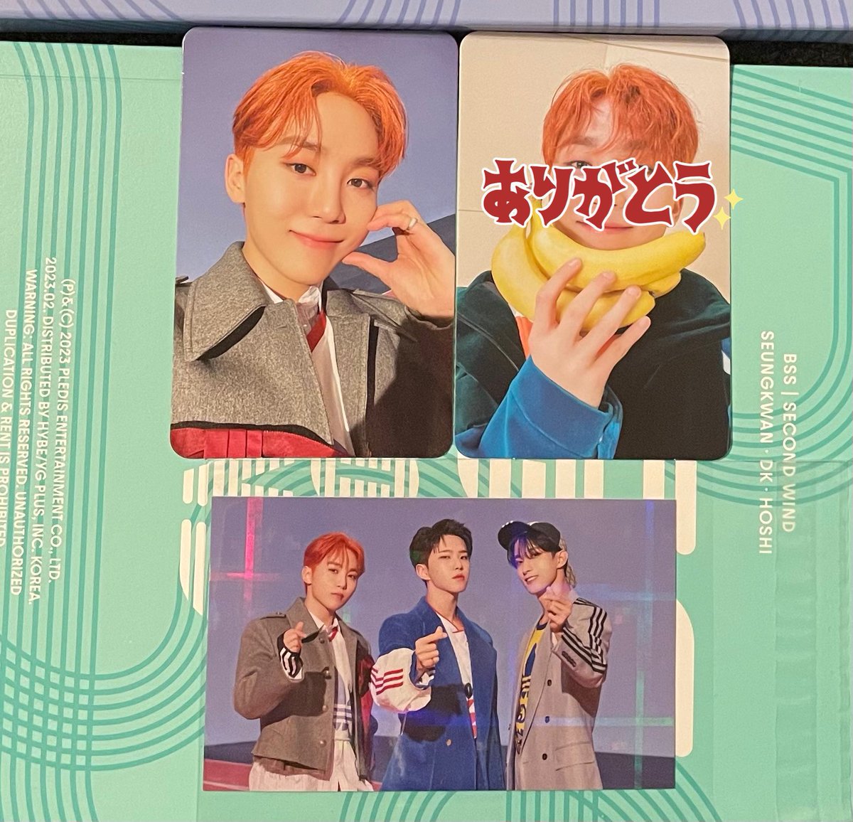 dtnchl's tweet photo. seventeen bss ブソクスン　交換　second wind  ユニバ特典　トレカ

譲:スングァン　（ユニバ特典→全員）

求:同種ドギョム　ホシ　（👑優先）

まとめて交換してくださる方が優先です！！

郵送希望📮　気軽にリプ、DM等でお声がけ下さい！！🙇🏻 https://t.co/zTG8i4YzTz