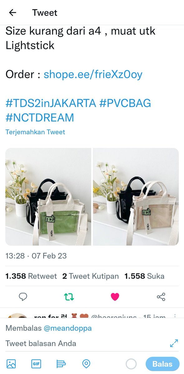 nwanaa_'s tweet image. Done all rules
Wish me luck
Thank youu
#TDS2inJAKARTA 
#PVCBAG
#NCTDREAM