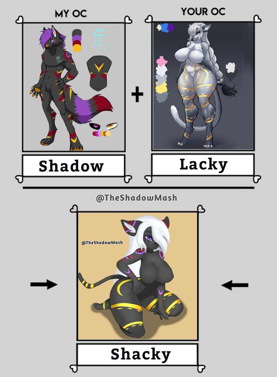 shadow_mash's tweet photo. nice challenge that ended up coming out, thanks to Lacky for participating in this
#drawchallenge #furryart #OC https://t.co/DEfB4GIzsN