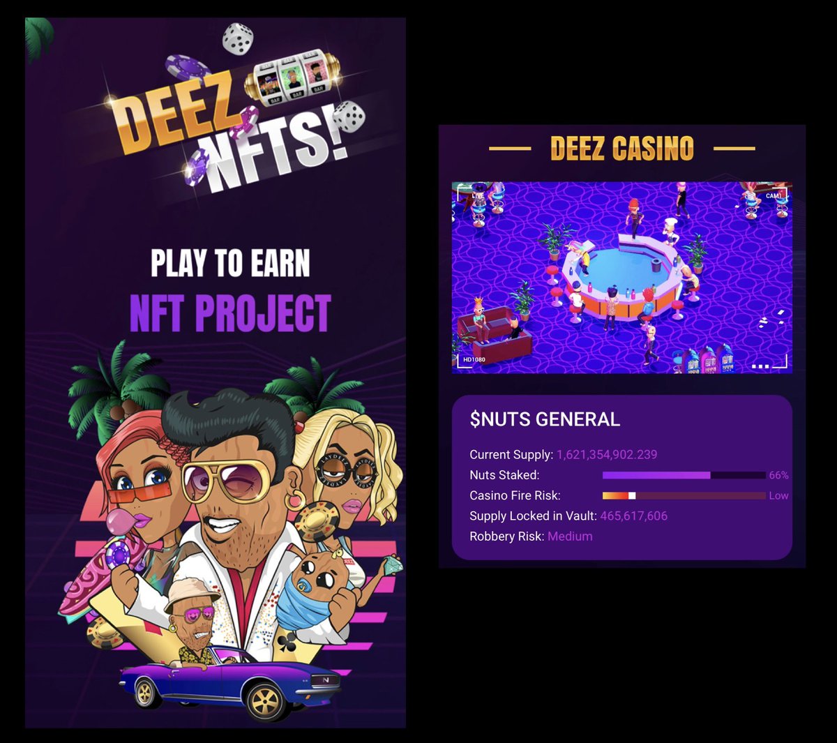 👀 Looking for #DynamicNfts 👀

👉Then take a look a <a href="/DeezNutzNFT/">Deez NFTs 🥜</a> 

⛓ #OnChainCustomizations ⛓

🥜Buy a Nut on #OpenSea 🛍

Link👉 opensea.io/collection/bof…

🥩Stake your Nut on Deez website 

Link👉 deeznft.io

💰Earn $NUTS token daily💰
