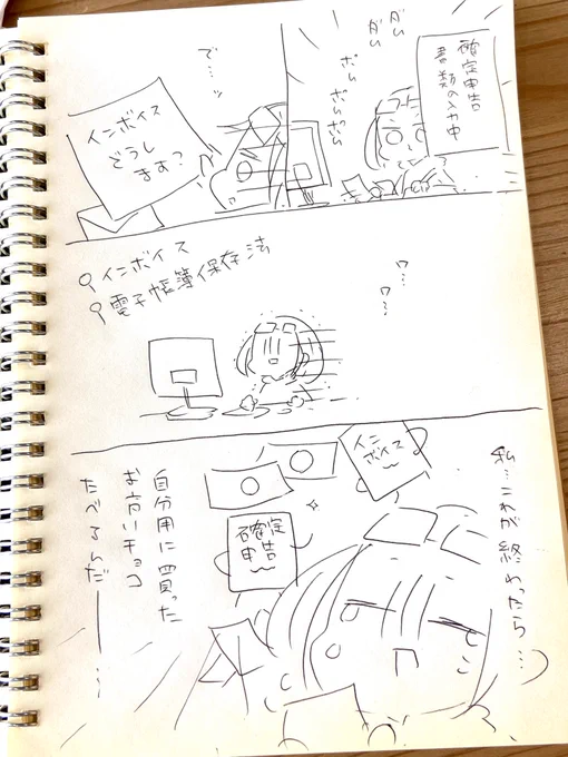 確定申告その他諸々に
崩れゆく心は
お高いチョコ🍫でしか
癒されない… 