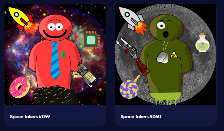 Herbertonic's tweet photo. ⁉️Remember Space Takers @Space_Takers  by @_Dortoka?
📉Everyone gave him shit for using the free clip art so he refunded everyone's money &amp; burned his collection? @Space_Takers 

📈@PickledEggies hand drew each asset &amp; gifted the layers for a new collection: Space Mistakes!
#love https://t.co/YiiPEzokQs