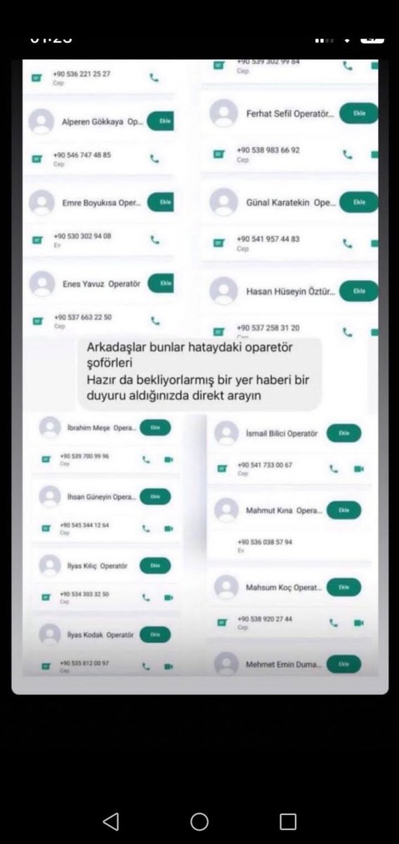ilycalisir's tweet photo. @PincTivi teyitli numaralar https://t.co/n5HLEUy1jH