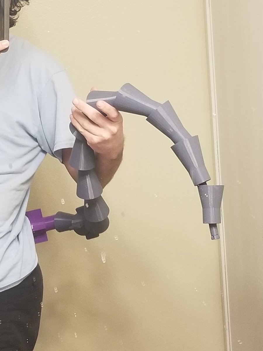 EmeritheC's tweet image. I&apos;m working on a 3D printable tail.