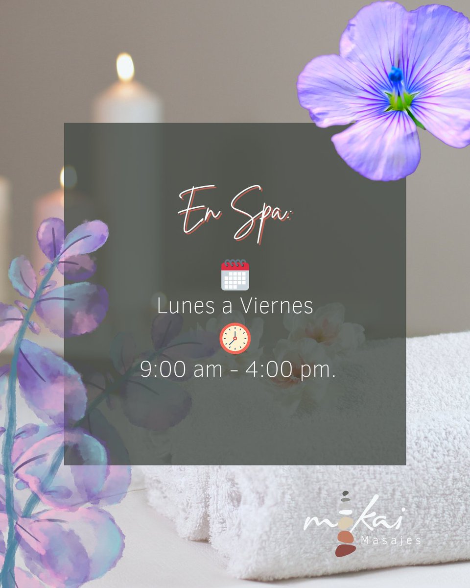 MokaiMasajes's tweet image. Por favor 🙏, ten en cuenta que las reservaciones/citas se realizan con ⏱ 24 horas mínimo de anticipación.
#Mokai #MokaiMasajes #masajesadomicilio #masajesterapéuticos #masajeterapeutico #masajesrelajantes #masaje #masajes #CitasMokai #Caracas #Venezuela #MasajesSpa