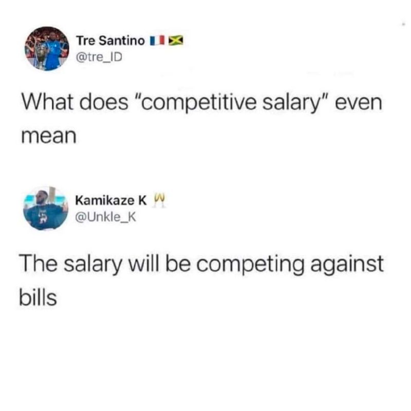#competitivesalary #salary #bills #thestruggleisreal