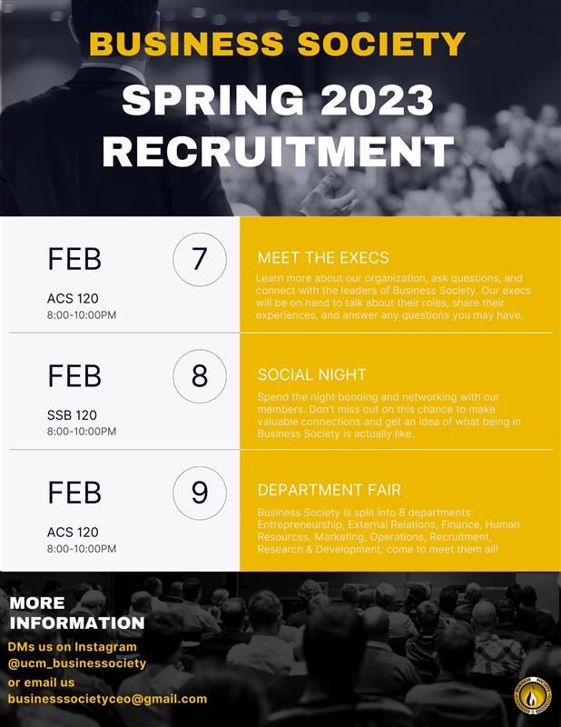 First Recruitment Event tonight come and join us ! MEET THE EXECS and ask us questions !✨