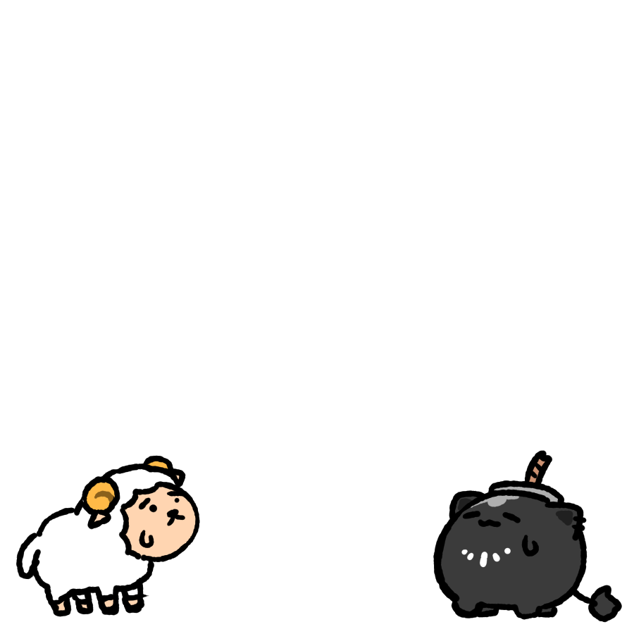獅白ぼたん ,角巻わため 「#ししわた 物理!  」|honmirinのイラスト