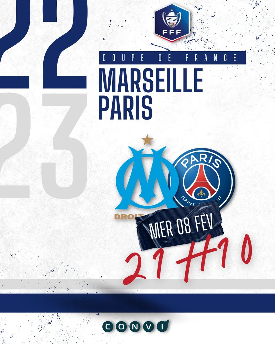 CONVISPORTS's tweet photo. #OMPSG #CoupeDeFrance #football #convi #convigroupe https://t.co/GMSVTwcLzv
